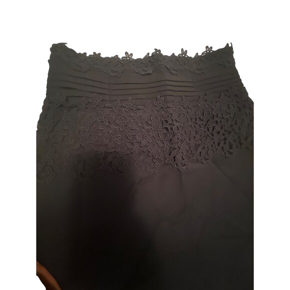 Girls From Savoy Black Lace Overlay Pencil Skirt Size 6 - Picture 3 of 4